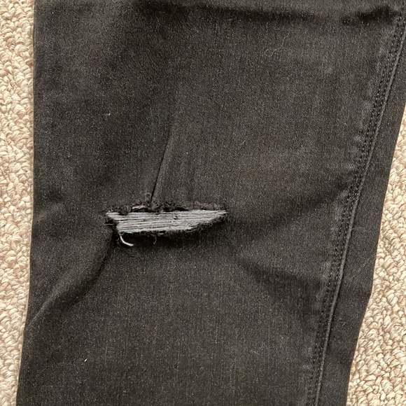 SPANX distressed denim legging, vintage black, size XL NWT! - Picture 5 of 9